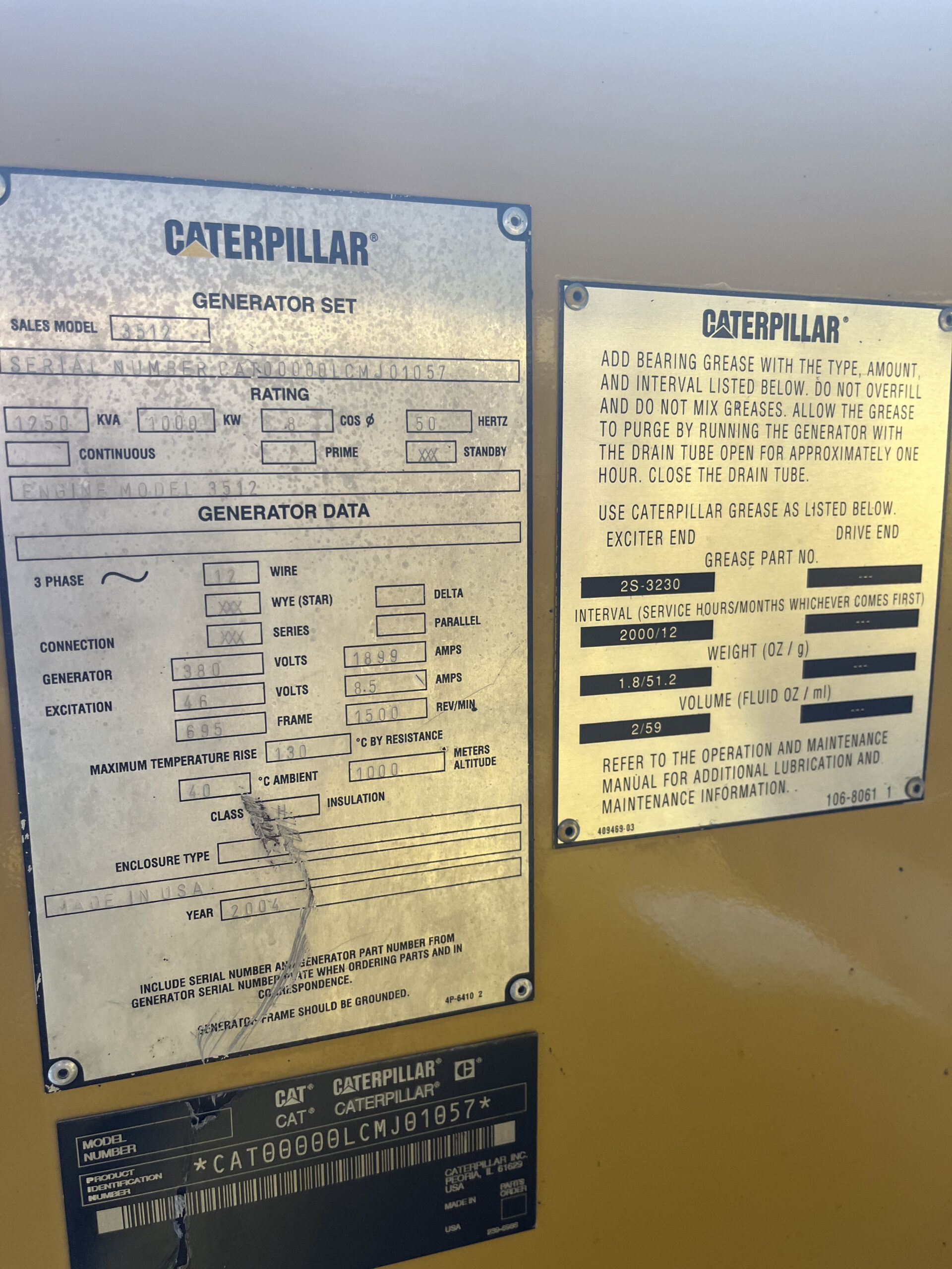 caterpillar 3512 1000kw used diesel generator set caterpillar 3512 1000kw used diesel generator set