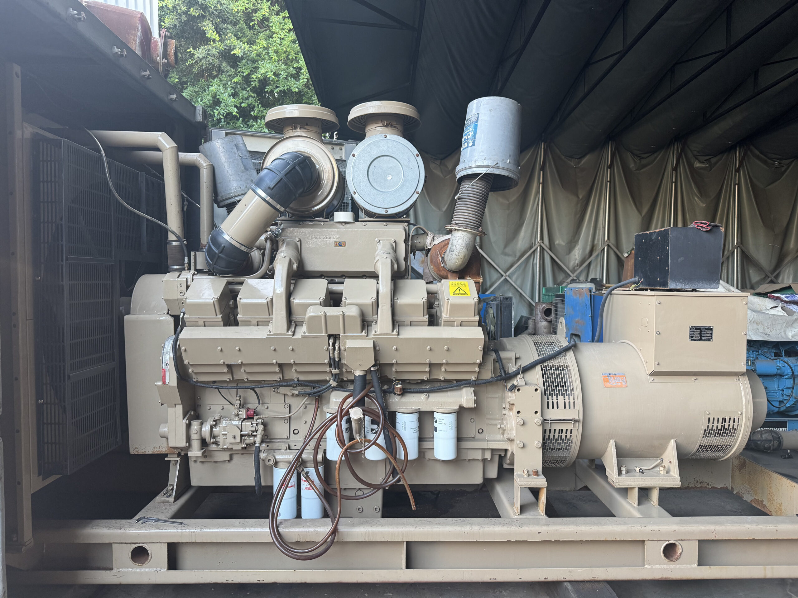 cummins kta38 g2 600kw used diesel generator set cummins kta38 g2 600kw used diesel generator set