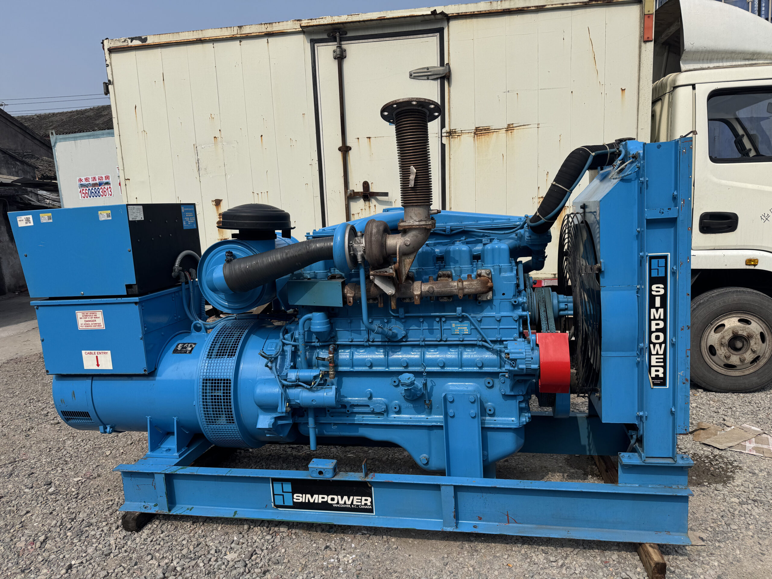 japan mitsubishi 6d22 tcs 220kw used diesel generator set japan mitsubishi 6d22 tcs 220kw used diesel generator set