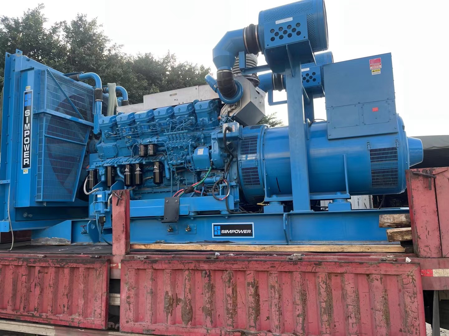 japan mitsubishi s12r pta 1132kw used diesel generator set japan mitsubishi s12r pta 1132kw used diesel generator set
