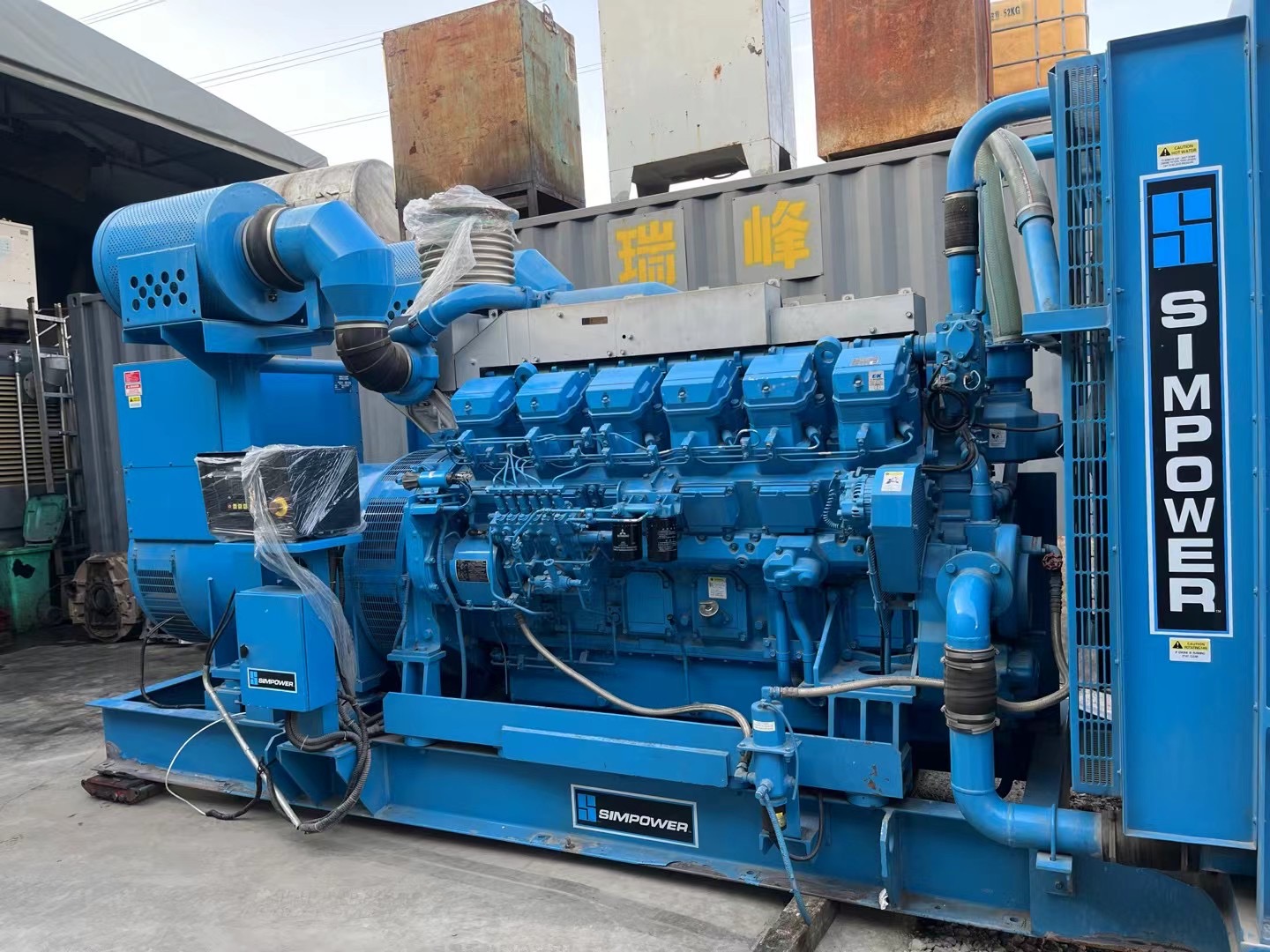 japan mitsubishi s12r pta 1132kw used diesel generator set japan mitsubishi s12r pta 1132kw used diesel generator set