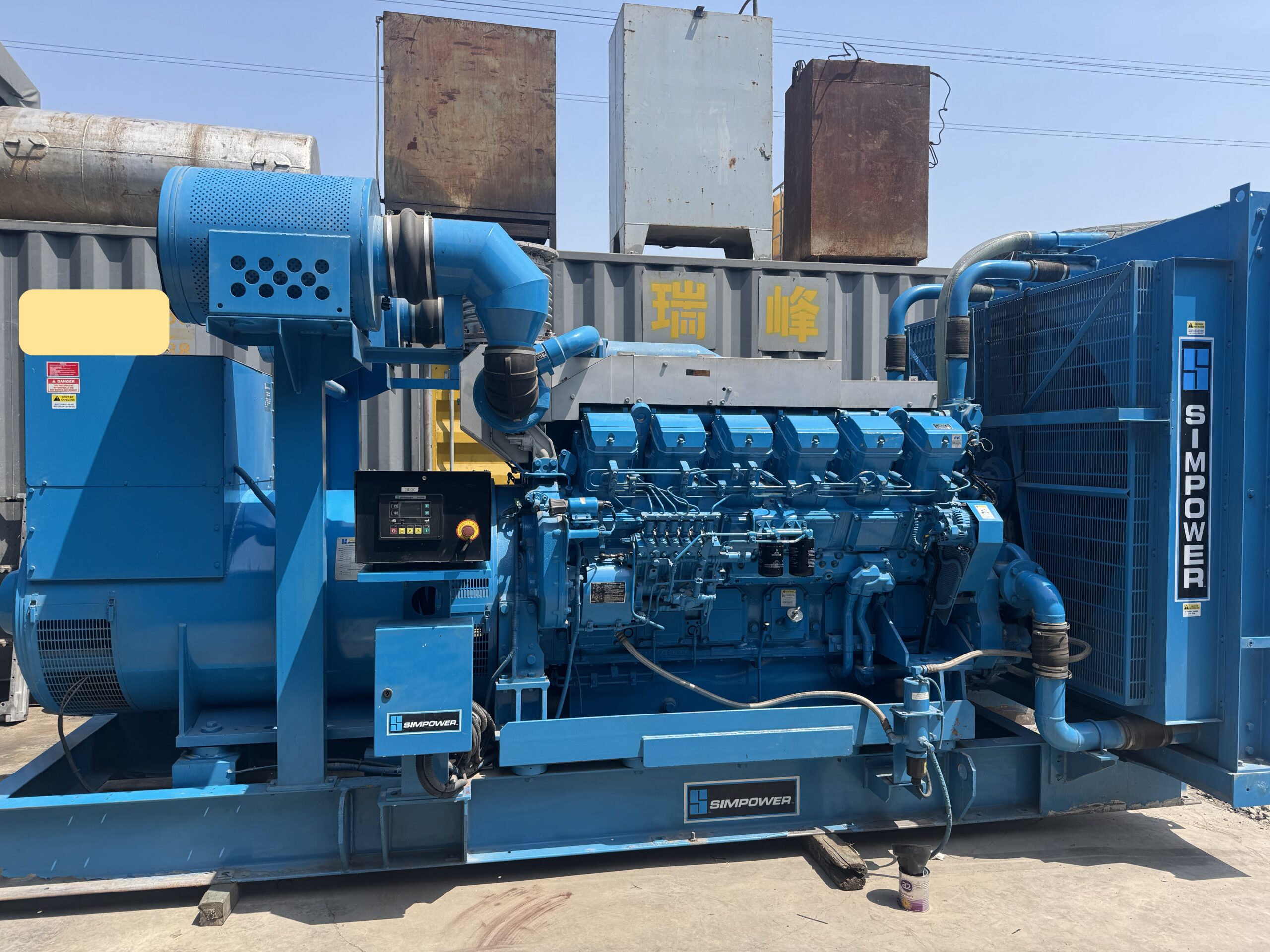 japan mitsubishi s12r pta 1132kw used diesel generator set japan mitsubishi s12r pta 1132kw used diesel generator set