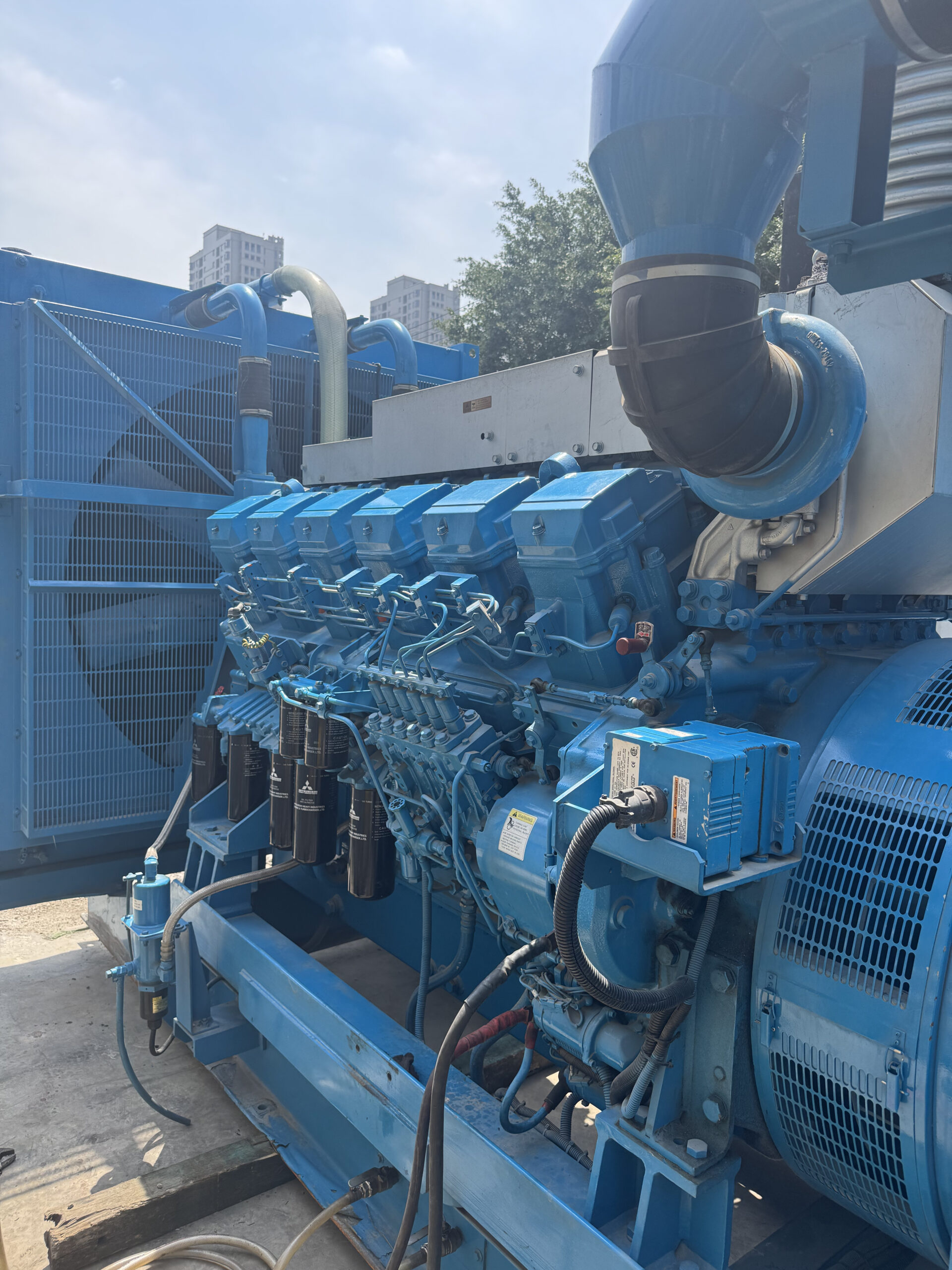 japan mitsubishi s12r pta 1132kw used diesel generator set japan mitsubishi s12r pta 1132kw used diesel generator set