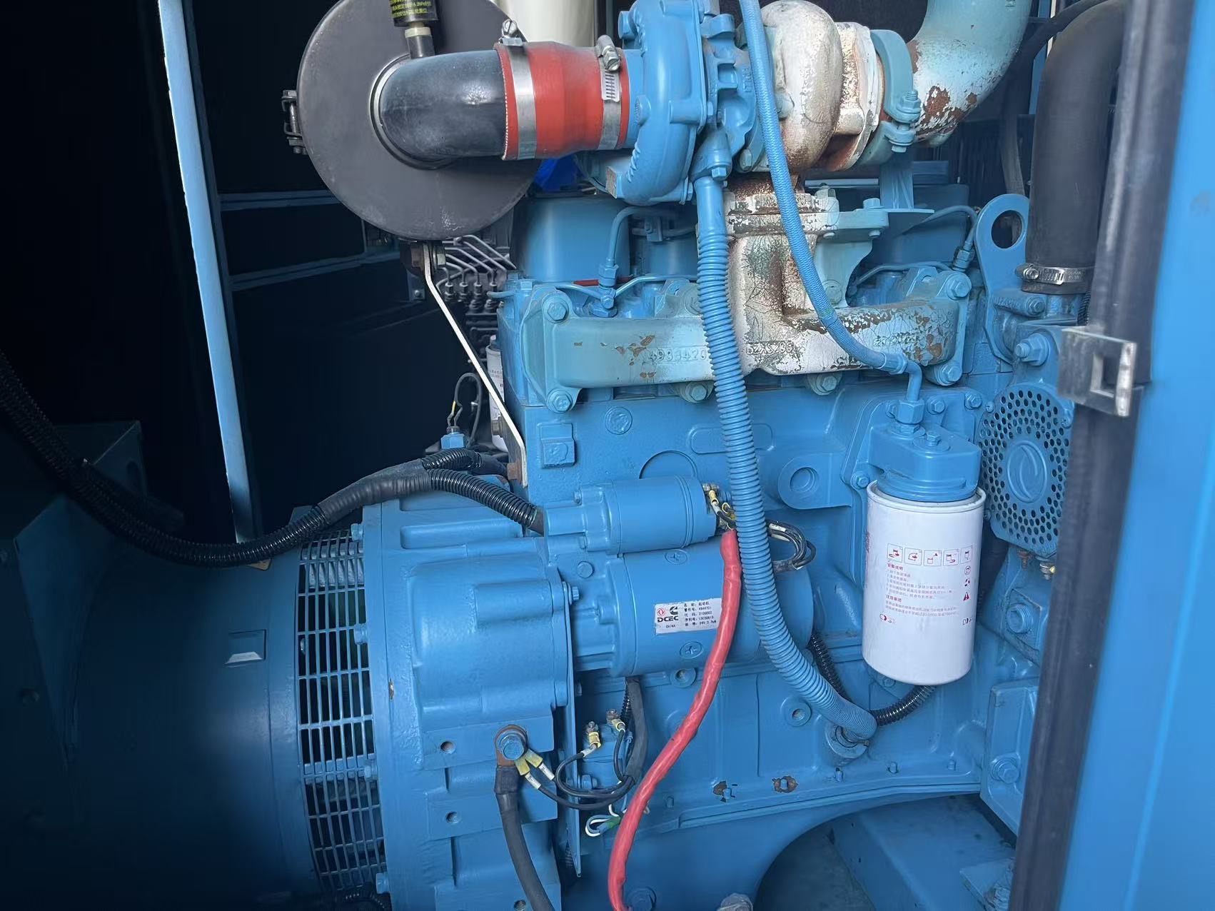 cummins engine marathon alternator silent canopy 26kw used diesel generator set cummins engine marathon alternator silent canopy 26kw used diesel generator set
