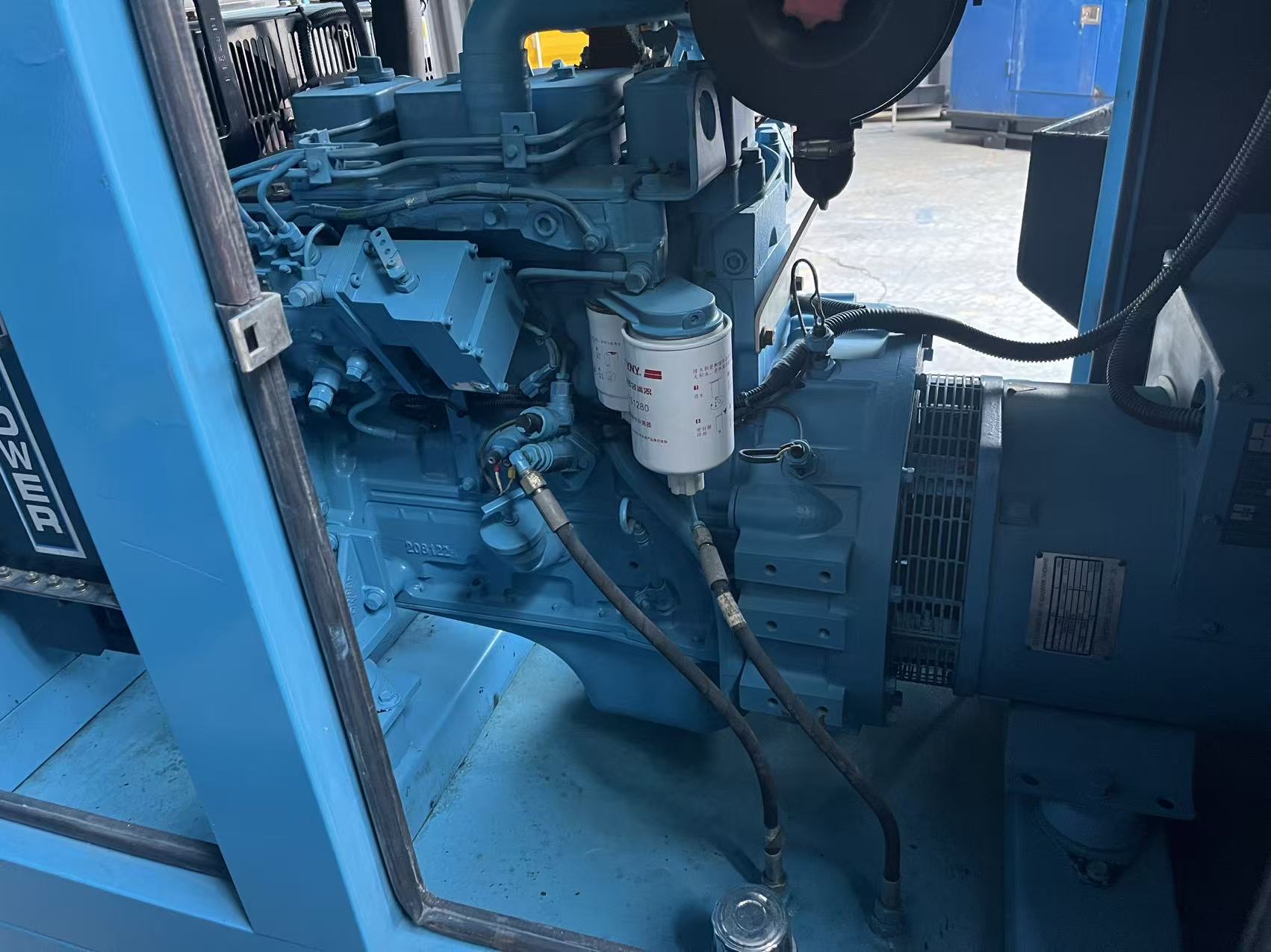 cummins engine marathon alternator silent canopy 26kw used diesel generator set cummins engine marathon alternator silent canopy 26kw used diesel generator set