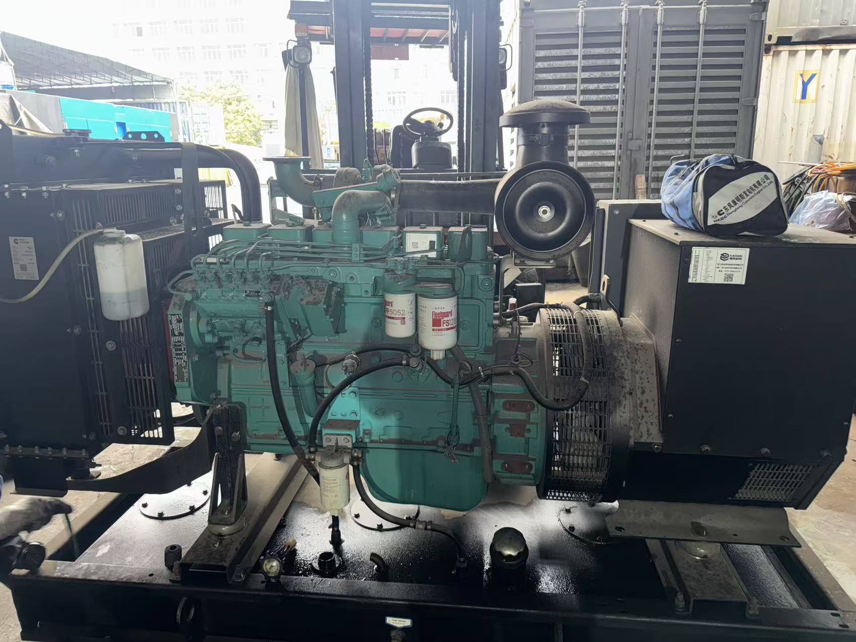 dongfeng cummins 80kw/100kva used diesel generator set dongfeng cummins 80kw/100kva used diesel generator set