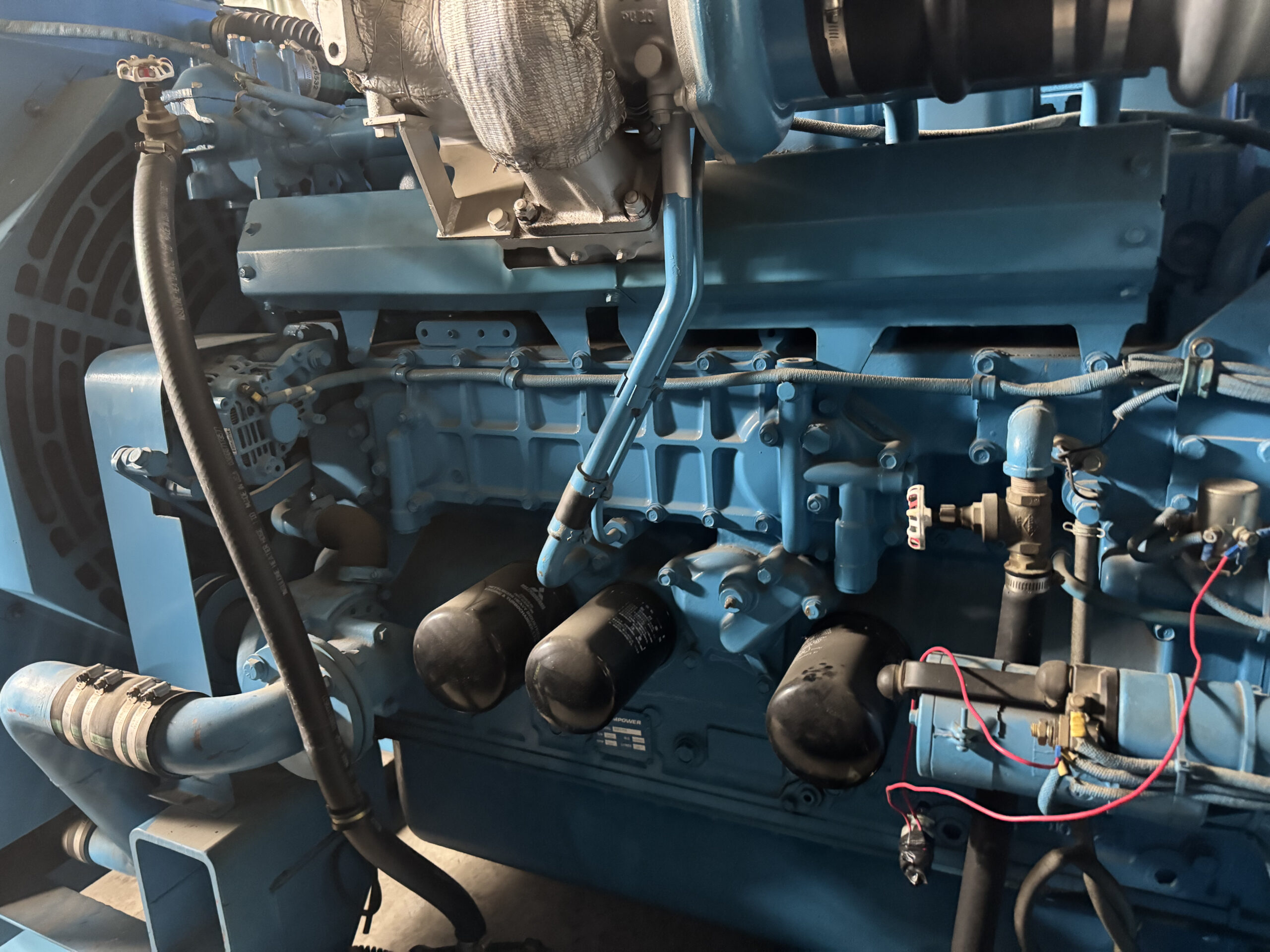 mitsubishi s6b3 pta 352kw used diesel generator set mitsubishi s6b3 pta 352kw used diesel generator set