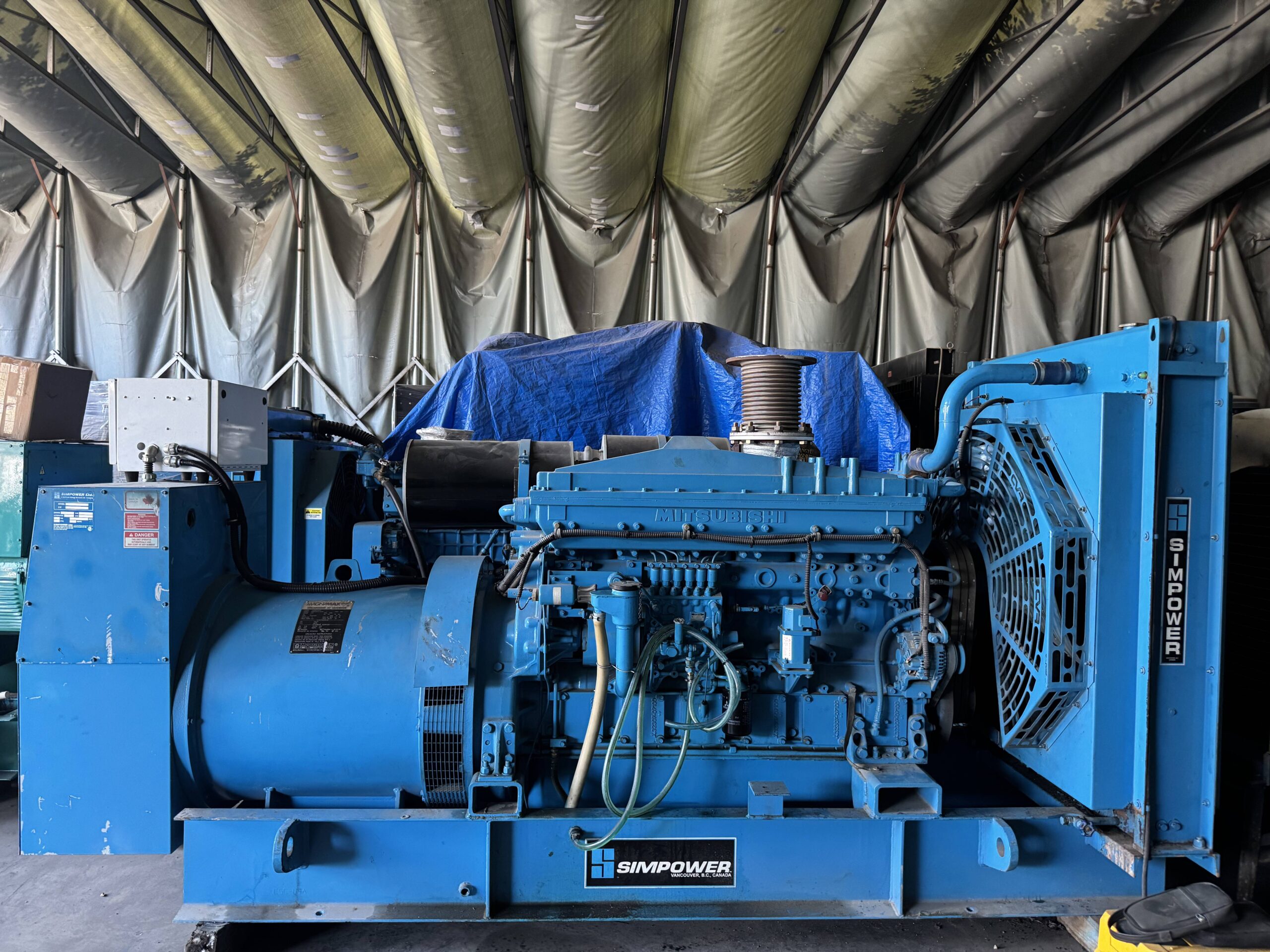 mitsubishi s6a3 pta 400kw used diesel generator set mitsubishi s6a3 pta 400kw used diesel generator set