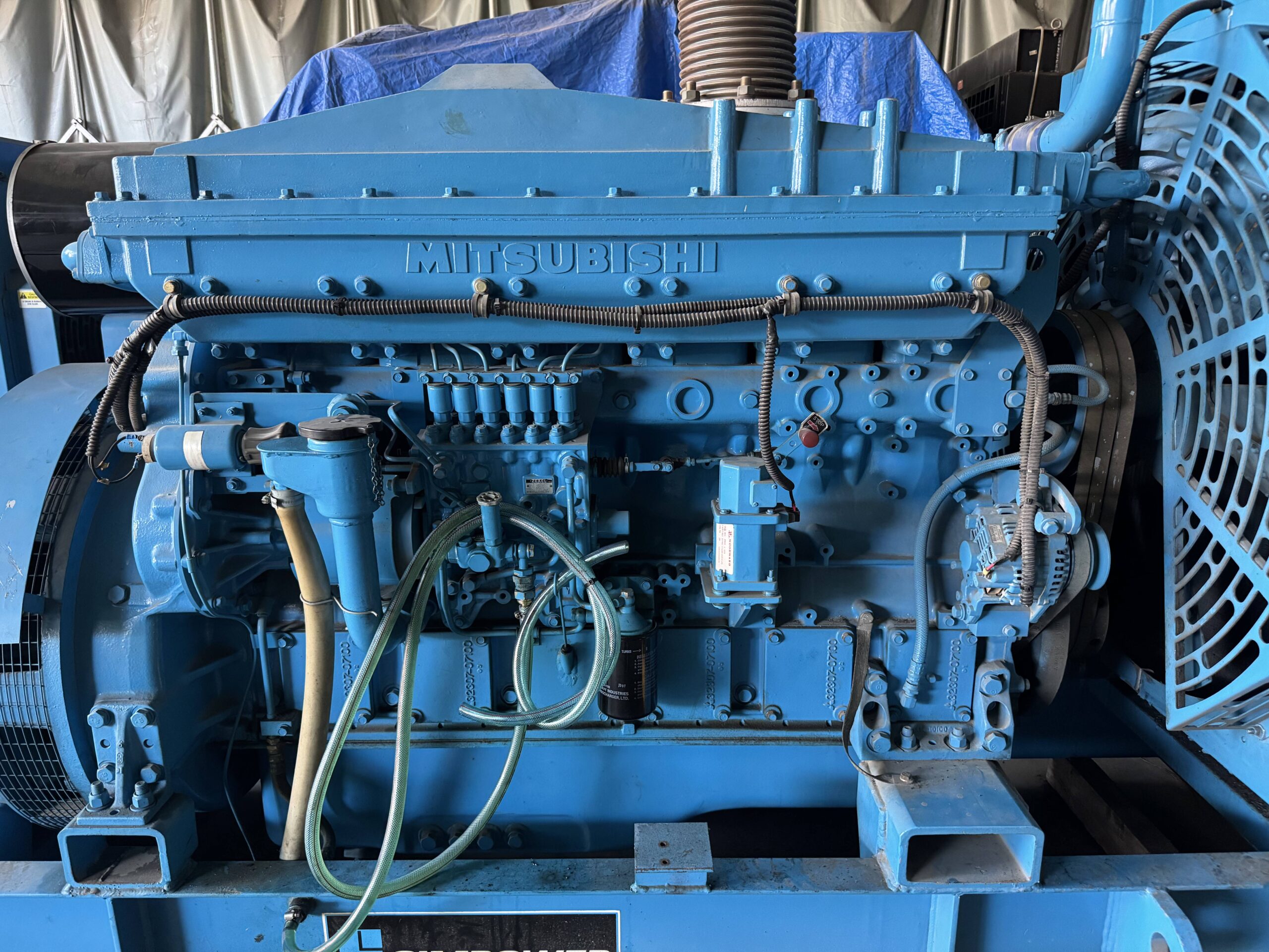 mitsubishi s6a3 pta 400kw used diesel generator set mitsubishi s6a3 pta 400kw used diesel generator set