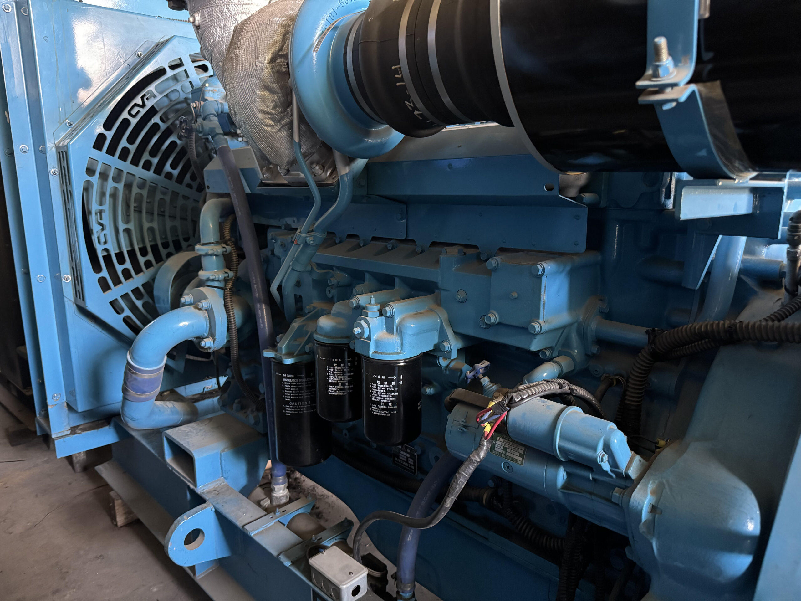 mitsubishi s6a3 pta 400kw used diesel generator set mitsubishi s6a3 pta 400kw used diesel generator set