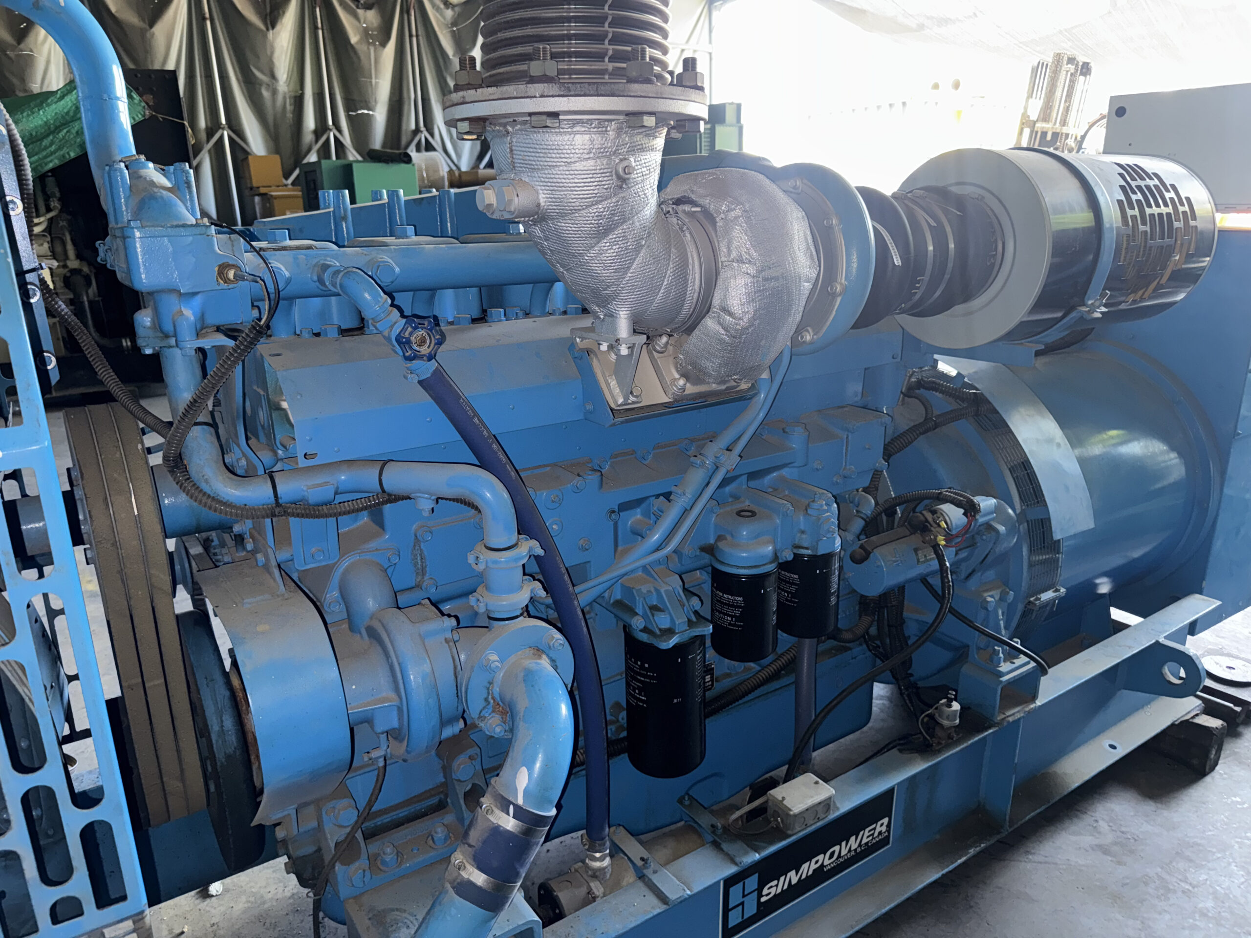mitsubishi s6a3 pta 400kw used diesel generator set mitsubishi s6a3 pta 400kw used diesel generator set